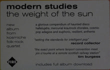 Load image into Gallery viewer, Modern Studies : The Weight Of The Sun (LP, Album)