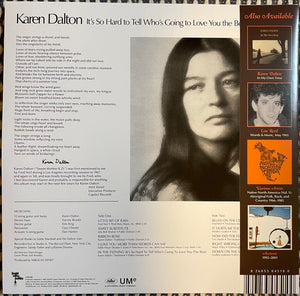 Karen Dalton : It's So Hard To Tell Who's Going To Love You The Best (LP, Album, RE, RM)