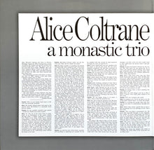 Load image into Gallery viewer, Alice Coltrane : A Monastic Trio (LP, Album, RE, Gat)