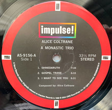 Load image into Gallery viewer, Alice Coltrane : A Monastic Trio (LP, Album, RE, Gat)